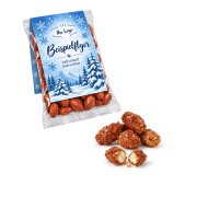Gebrannte Mandeln mit bedruckter Faltkarte - 100g Gebrannte Mandeln mit bedruckter Faltkarte - 100g