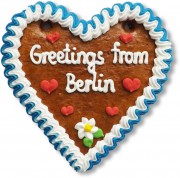 Greetings from Berlin - Gingerbread Heart 16cm