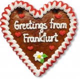 Greetings from Frankfurt - Gingerbread Heart 16cm