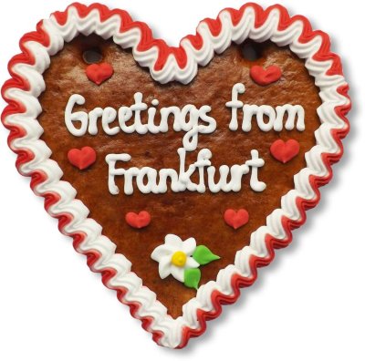 Greetings from Frankfurt - Lebkuchenherz 16cm