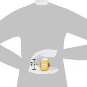 Illustration of the size of gingerbread beer mug
