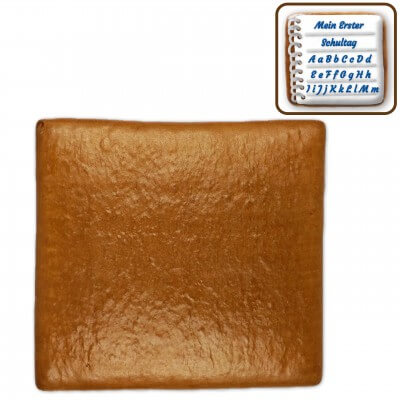 Gingerbread rectangle for crafting - 37x38cm