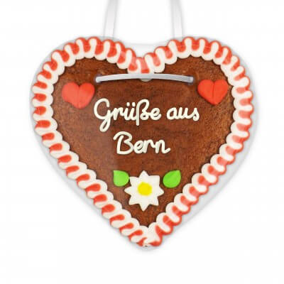 Grüße aus Bern - Lebkuchenherzen 12cm