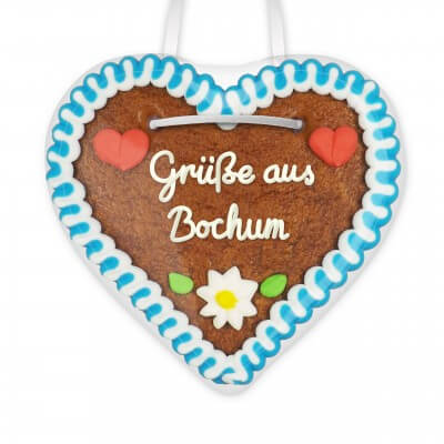 Grüße aus Bochum - Gingerbread Heart 12cm