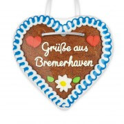 Grüße aus Bremerhaven - Gingerbread Heart 12cm
