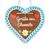 Grüße aus Chemnitz - Lebkuchenherzen 12cm