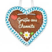 Grüße aus Chemnitz - Lebkuchenherzen 12cm