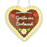 Grüße aus Dortmund - Gingerbread Heart 12cm