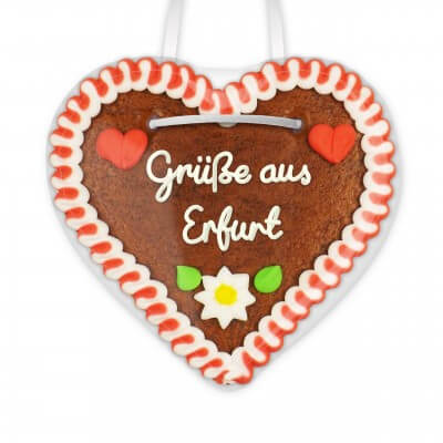 Grüße aus Erfurt - Gingerbread Heart 12cm