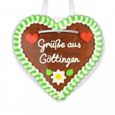 Grüße aus Göttingen - Lebkuchenherzen 12cm