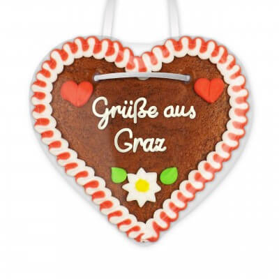 Grüße aus Graz - Gingerbread Heart 12cm