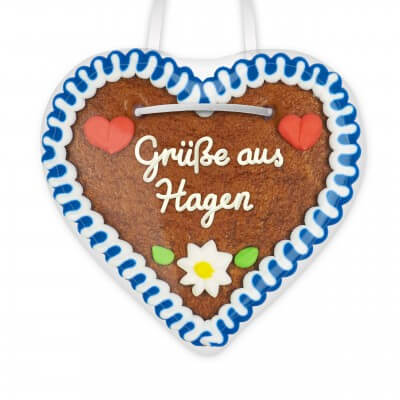 Grüße aus Hagen - Gingerbread Heart 12cm