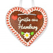 Grüße aus Hamburg - Gingerbread Heart 12cm