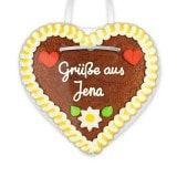 Grüße aus Jena - Lebkuchenherzen 12cm