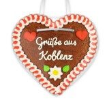 Grüße aus Koblenz - Gingerbread Heart 12cm