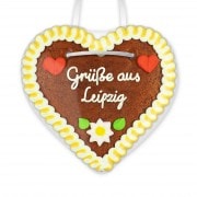 Grüße aus Leipzig - Gingerbread Heart 12cm