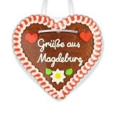 Grüße aus Magdeburg - Gingerbread Heart 12cm