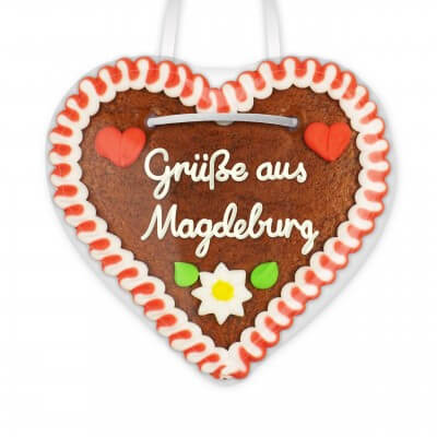 Grüße aus Magdeburg - Gingerbread Heart 12cm