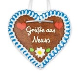 Grüße aus Neuss - Lebkuchenherzen 12cm