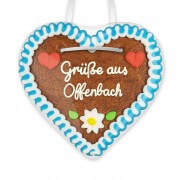 Grüße aus Offenbach - Gingerbread Heart 12cm