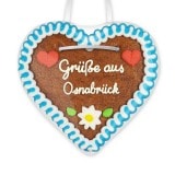 Grüße aus Osnabrück - Lebkuchenherzen 12cm