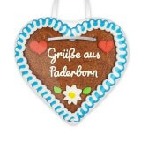 Grüße aus Paderborn - Gingerbread Heart 12cm