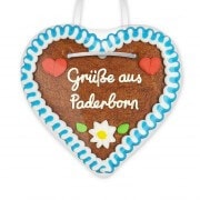 Grüße aus Paderborn - Lebkuchenherzen 12cm