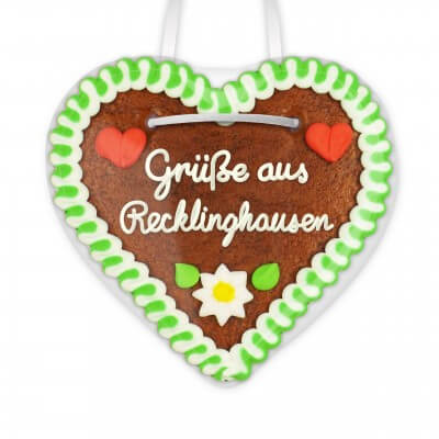 Grüße aus Recklinghausen - Gingerbread Heart 12cm