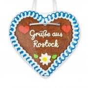 Grüße aus Rostock - Lebkuchenherzen 12cm