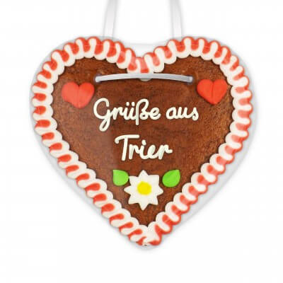 Grüße aus Trier - Lebkuchenherzen 12cm