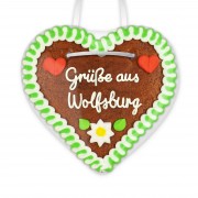 Grüße aus Wolfsburg - Gingerbread Heart 12cm