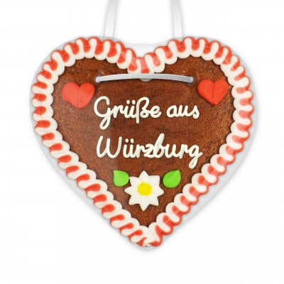 Grüße aus Würzburg - Gingerbread Heart 12cm