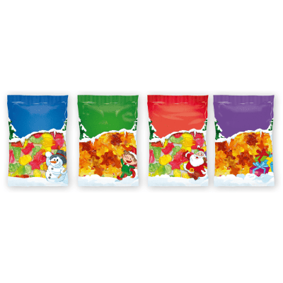 Bunte Fruchtgummi, kleine Tüten 10g