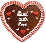 Hand aufs Herz - Lebkuchenherz 23cm