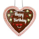 Happy Birthday - Gingerbread Heart XXL 50cm
