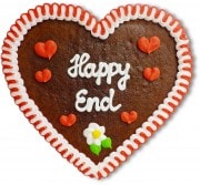 Happy End - Gingerbread Heart 23cm