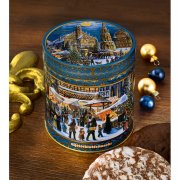 Stimmungsbild Lebkuchendose im historischen Nürnberg Design und Zucker glasierten Lebkuchen