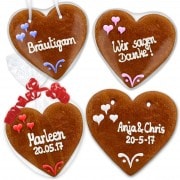 Save The Date Einladung Set Benjamin Lebkuchenherz 16cm