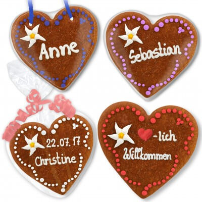 Set Isabella invitation and Thanksgiving gingerbread heart