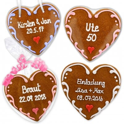 Thanksgiving as gingerbread heart 16cm set Konstantin