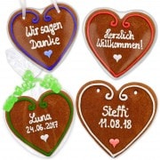 Invitation for wedding, set Vanessa, gingerbread heart 16cm