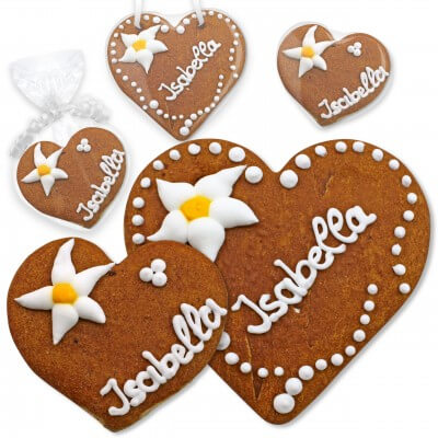 Place Cards Wedding Set Isabella gingerbread heart