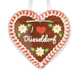 I love Düsseldorf - Lebkuchenherzen 12cm