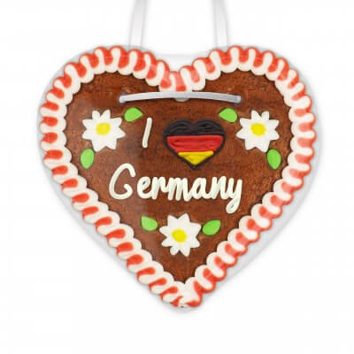 I love Germany - Gingerbread Heart 12cm