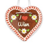 I love Wien - Lebkuchenherzen 12cm