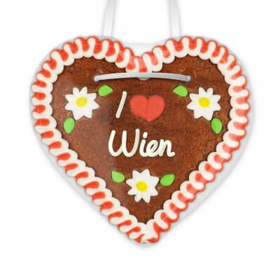 I love Wien - Gingerbread Heart 12cm