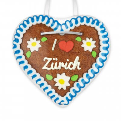 I love Zürich - Gingerbread Heart 12cm