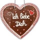 Ich liebe Dich  - Lebkuchenherz XXL 50cm