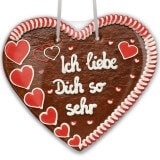 Ich liebe Dich so sehr - Gingerbread Heart XXL 50cm