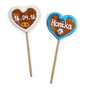 Gingerbread Heart Lolli - Customized, 8cm